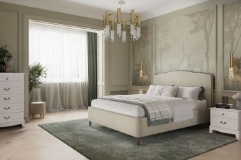 Спальный гарнитур Лорето, модульный, льняной (БМ) в Полевском - polevskoj.mebel-e96.ru