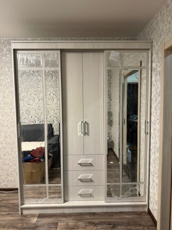 Шкаф-купе Маэстро 1700 мм (Ясень белый) (БТС) в Полевском - polevskoj.mebel-e96.ru