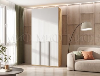 Шкаф 1200 мм Марвэл крафт/белый (Миф) в Полевском - polevskoj.mebel-e96.ru