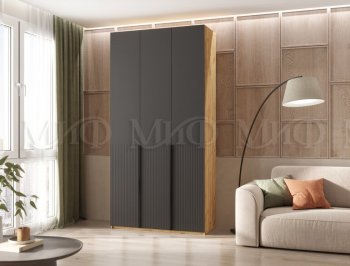 Шкаф 1200 мм Марвэл крафт/графит (Миф) в Полевском - polevskoj.mebel-e96.ru