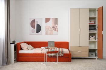 Набор детской мебели Марвэл модульный, бел. (Моби) в Полевском - polevskoj.mebel-e96.ru