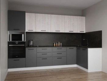 Угловой кухонный гарнитур Меренга 3200*1400 мм, МДФ Sanvut в Полевском - polevskoj.mebel-e96.ru