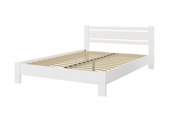 Кровать из массива Милс белый античный (БМ) в Полевском - polevskoj.mebel-e96.ru