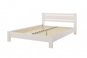 Кровать из массива Милс льняной (БМ) в Полевском - polevskoj.mebel-e96.ru