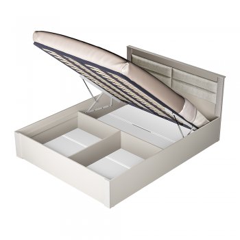 Кровать с подъемным механизмом Монако КР-16 Кашемир (БТС) в Полевском - polevskoj.mebel-e96.ru