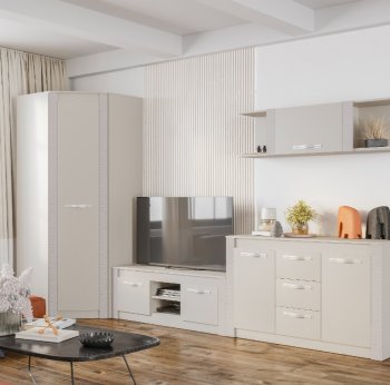 Стенка Монако Кашемир комп.2 (модульная) (БТС) в Полевском - polevskoj.mebel-e96.ru