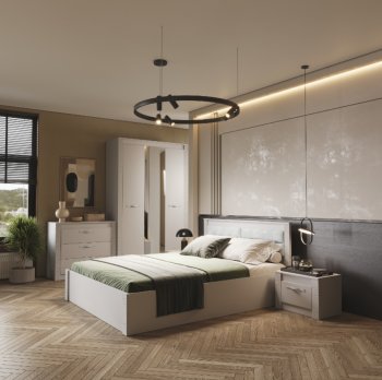 Спальный гарнитур Монако Кашемир (модульный) (БТС) в Полевском - polevskoj.mebel-e96.ru