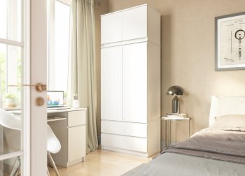 Шкаф 900 мм с антресолью Мори 900.2 (ДСВ) в Полевском - polevskoj.mebel-e96.ru