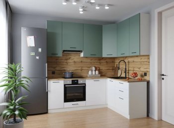 Угловой кухонный гарнитур Муссон 2200*1600 мм Sanvut в Полевском - polevskoj.mebel-e96.ru