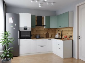 Угловой кухонный гарнитур Муссон 2400*1600 мм Sanvut в Полевском - polevskoj.mebel-e96.ru