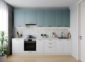 Кухонный гарнитур высокий Ниагара 3000 мм ЛДСП/МДФ (Санвут) в Полевском - polevskoj.mebel-e96.ru