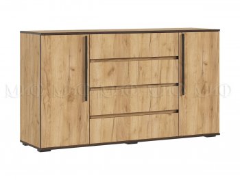 Комод 2 двери 4 ящика (1600) Норд, крафт (Миф) в Полевском - polevskoj.mebel-e96.ru