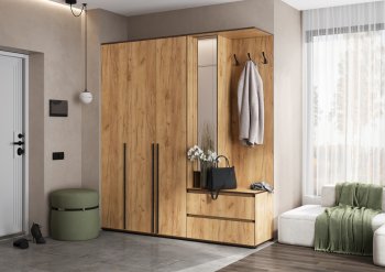 Прихожая Норд+Шкаф 1200, крафт (Миф) в Полевском - polevskoj.mebel-e96.ru