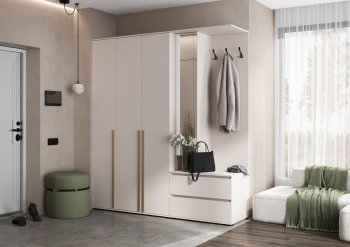 Прихожая Норд+Шкаф 1200, кашемир (Миф) в Полевском - polevskoj.mebel-e96.ru