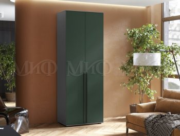 Шкаф 800 мм 2-х ств. Норд графит/изумруд (Миф) в Полевском - polevskoj.mebel-e96.ru