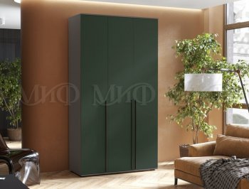 Шкаф 1200 мм 3-х ств. Норд графит/изумруд (Миф) в Полевском - polevskoj.mebel-e96.ru