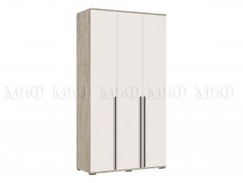 Шкаф 1200 мм 3-х ств. Норд крафт серый/кашемир (Миф) в Полевском - polevskoj.mebel-e96.ru | фото
