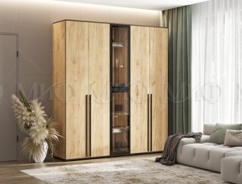 Шкаф Норд+ пенал со стеклом (Миф) в Полевском - polevskoj.mebel-e96.ru