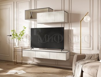 Стенка Норд-2 дуб крафт белый (Миф) в Полевском - polevskoj.mebel-e96.ru