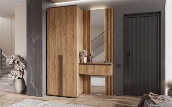 Шкаф 800+Тумба с зеркалом Норд (Миф) в Полевском - polevskoj.mebel-e96.ru