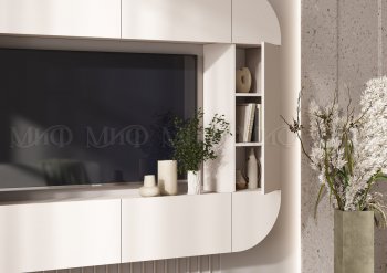 Стенка Норд (Зона ТВ), кашемир (Миф) в Полевском - polevskoj.mebel-e96.ru