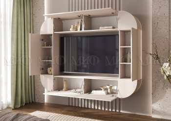 Стенка Норд (Зона ТВ), кашемир (Миф) в Полевском - polevskoj.mebel-e96.ru