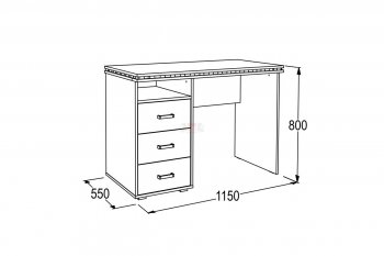 Письменный стол Ольга-13 в Полевском - polevskoj.mebel-e96.ru