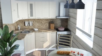 Кухонный гарнитур Ольга оптима 3 1500х1800 мм (Герда) в Полевском - polevskoj.mebel-e96.ru
