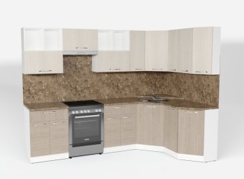 Кухонный гарнитур Ольга оптима 5 2700х1600 мм (Герда) в Полевском - polevskoj.mebel-e96.ru