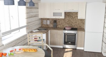 Кухонный гарнитур Ольга прайм 2 1300х2100 мм (Герда) в Полевском - polevskoj.mebel-e96.ru