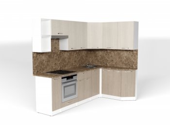 Кухонный гарнитур Ольга прайм 5 2300х1500 мм (Герда) в Полевском - polevskoj.mebel-e96.ru