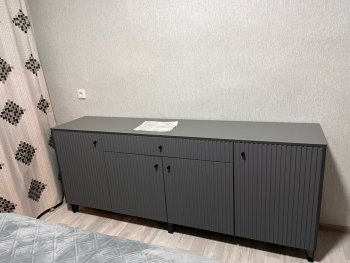 Комод Оливия графит софт (Миф) в Полевском - polevskoj.mebel-e96.ru