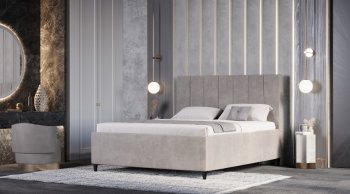 Кровать с ПМ Оливия Бежевый (Лин) в Полевском - polevskoj.mebel-e96.ru