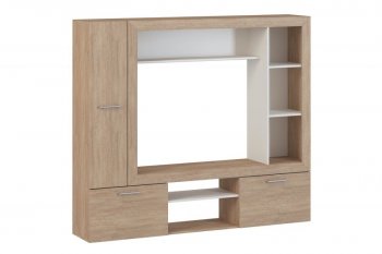 Стенка OSKAR3 дуб сонома (Генезис) в Полевском - polevskoj.mebel-e96.ru