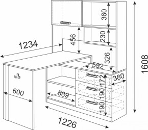 Подростковая мебель Волкер модульная (Риннер) в Полевском - polevskoj.mebel-e96.ru