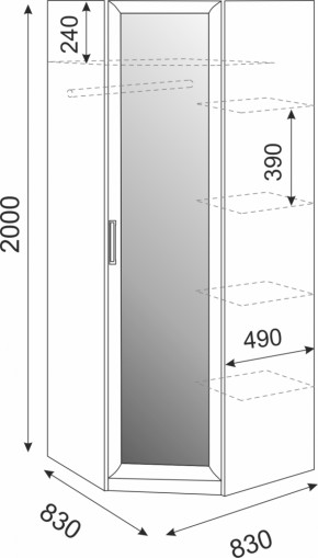 Подростковая мебель Волкер модульная (Риннер) в Полевском - polevskoj.mebel-e96.ru