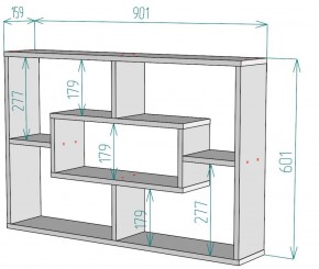 Полка S40 (ДМ) в Полевском - polevskoj.mebel-e96.ru