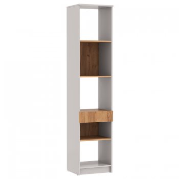 Стеллаж 89.21 Прайм (высокий с ящиком) (Олмеко) в Полевском - polevskoj.mebel-e96.ru