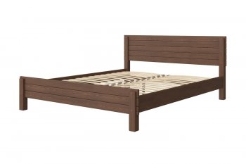 Кровать из массива Рейма дуб коньяк (БМ) в Полевском - polevskoj.mebel-e96.ru