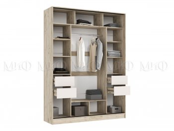 Спальный гарнитур Роджина крафт серый/кашемир, модульный (Миф) в Полевском - polevskoj.mebel-e96.ru