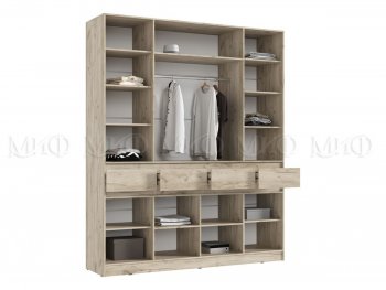 Спальный гарнитур Роджина крафт серый/кашемир, модульный (Миф) в Полевском - polevskoj.mebel-e96.ru