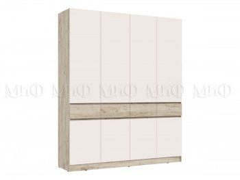 Спальный гарнитур Роджина крафт серый/кашемир, модульный (Миф) в Полевском - polevskoj.mebel-e96.ru