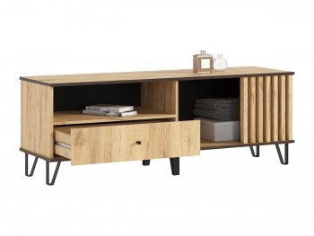 Тумба ТВ (1500) Роджина дуб крафт (Миф) в Полевском - polevskoj.mebel-e96.ru