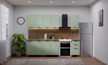 Кухонный гарнитур Ромашка 1600 мм Фисташка (Аленка) в Полевском - polevskoj.mebel-e96.ru