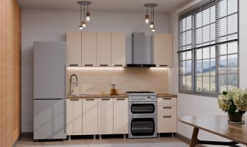 Кухонный гарнитур Ромашка 1600 мм Кашемир (Аленка) в Полевском - polevskoj.mebel-e96.ru