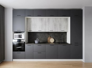 Кухонный гарнитур Санторини 3400 мм МДФ (Санвут) в Полевском - polevskoj.mebel-e96.ru