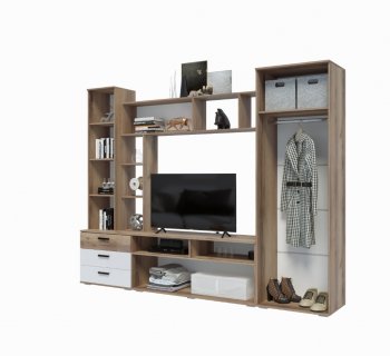 Стенка Крокус белый (Эра) в Полевском - polevskoj.mebel-e96.ru