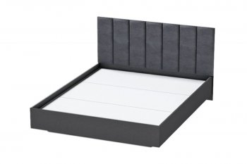 Кровать Шарм (арт.031М1) настил, Антрацит (Диал) в Полевском - polevskoj.mebel-e96.ru