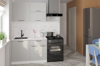 Кухонный гарнитур Шелли лайт 1200 мм (Герда) в Полевском - polevskoj.mebel-e96.ru