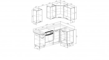 Кухонный гарнитур угловой Изумруд 2000х1200 в Полевском - polevskoj.mebel-e96.ru